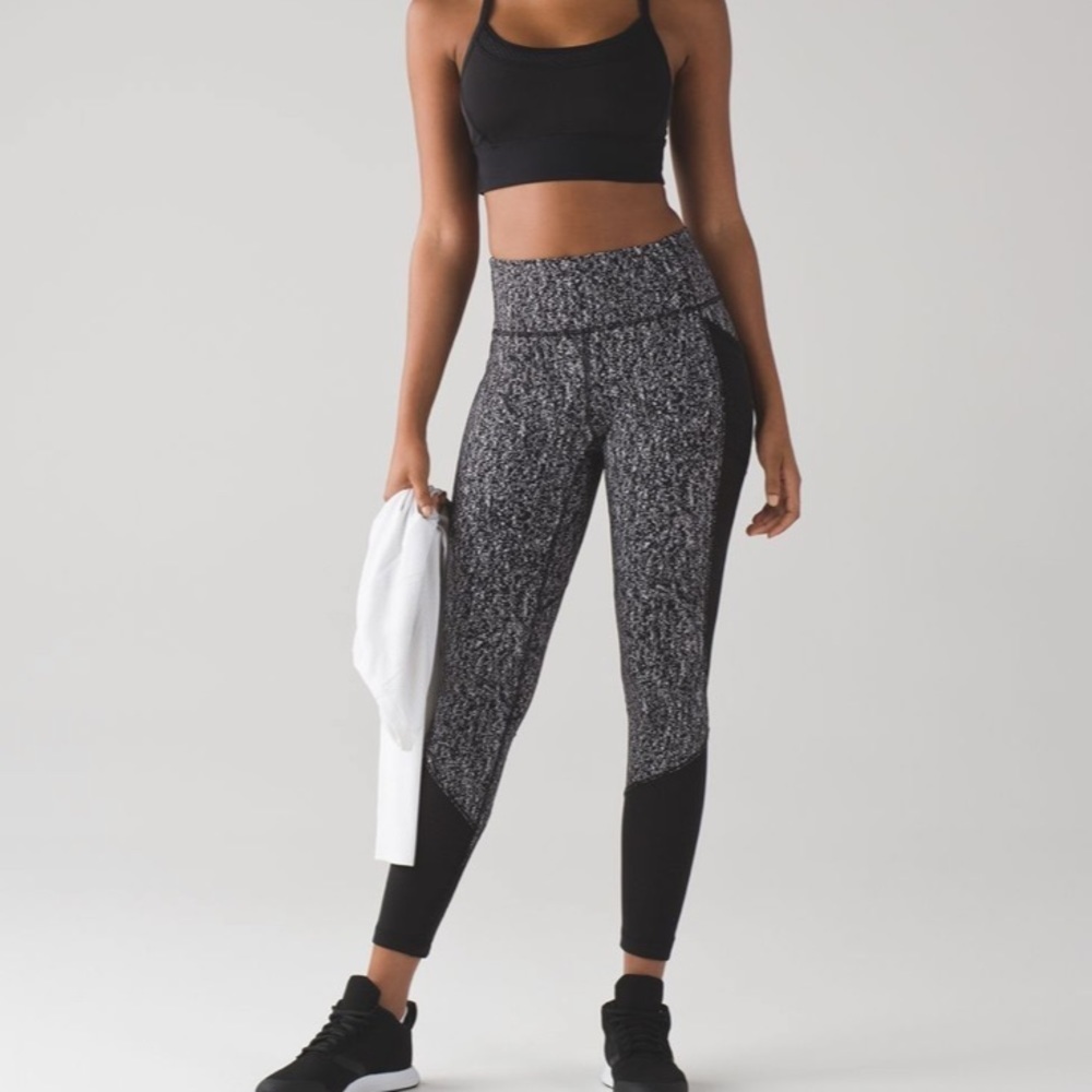 Lululemon Fit Physique Tight Full Length Leggings Suited Jacquard Black …